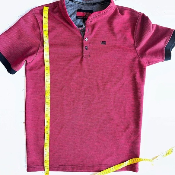 NWOT Men’s Large Vincent D’Amerique SS Checkered 1/4 Button Casual Shirt - Picture 7 of 7